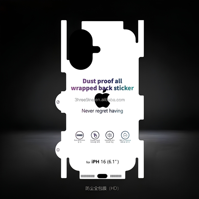 Full Cover Dust-Proof Hydrogel Matte TPU 360 Protection Back Back Sticker Film for iPhone 18 Pro Max/17 17Pro