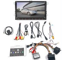 Reproductor Android para coche, 9 pulgadas, aplicable a radio V/W, Wifi, audio estéreo, GPS, MP5, todo en uno, DVD