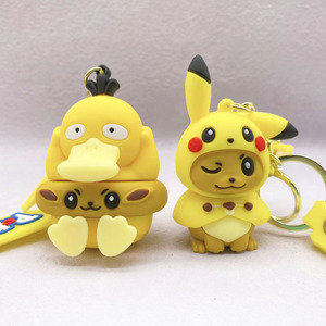ขายดี eevee cos pikachus Psyduck แหวนว่ายน้ำหมวก rowlet พวงกุญแจการ์ตูนน่ารัก - Product Image 2