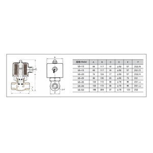 UNi-D Nuovo Modello Serie USS 2/2 Vie N/C Corpo in Acciaio Inox Alta Temperatura 185 ℃   Valvola Solenoide Elettromagnetica per Vapore - Product Image 5