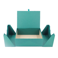 Boîte de papier d'emballage réutilisable de luxe en carton à double porte ouverte pour cosmétiques boîte-cadeau de parfum