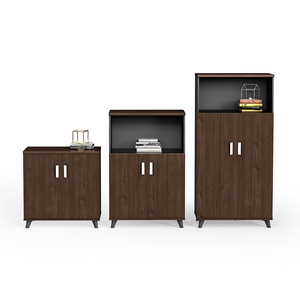 high quality wood File cabinet Metal handle steel legs filing cabinet pigeon hole cabinet genova office furniture