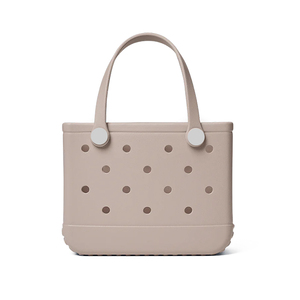 Trung Quốc Nhà Máy Tùy Chỉnh Nhỏ Không Thấm Nước Hai Tay Cầm Mở Cho Cô Gái Có Thể Giặt Silicone Cao Su EVA Bé Bãi Biển Tote Túi - Product Image 3