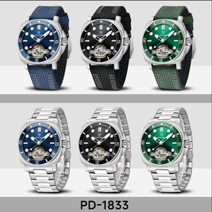 Nouvelle montre mécanique pour homme PAGANI DESIGN PD-1833 2025, en acier inoxydable saphir, montre de sport, étanche - Product Image 5