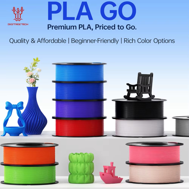BIQU PLA GO High Speed PLA Filament 1.75mm 1kg Balanced Performance for Bambu Lab X1C P1P P1S Creality K1 3D Printer