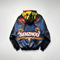 Veste en cuir unisexe imperméable coupe-vent pour homme, style streetwear, hip-hop, cyclisme, course, avec logo brodé personnalisé
