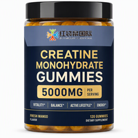 Gummies de créatine monohydrate 5000mg, gummies de nutrition sportive, formule personnalisée, fabrication OEM ODM, fabricant de compléments alimentaires B2B