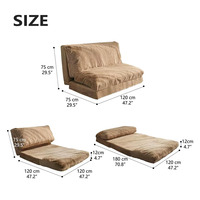 Chaise de sol avec support dorsal Chaise de jeu Canapé pliant rembourré Siège de sol portable de méditation réglable pour adultes et enfants