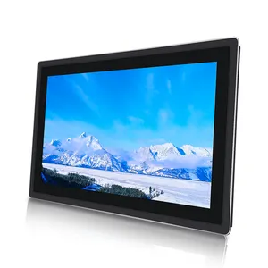 Cheap price 18.5 inch VGA/USB/DVI interface Embedded Lcd Display capacitive touch screen monitor with LED Light