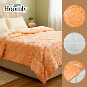 Hoomly Ensemble ultra-doux et confortable à pois orange, très vendu, <span class=keywords><strong>180x200</strong></span> cm, résistant au rétrécissement, adapté aux literies et aux canapés domestiques - Product Image 5