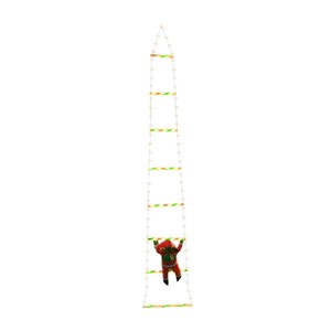 Escalera LED de escalada de Papá Noel con borde cruzado, cadena de luces, escalera de nube, árbol de Navidad, luces decorativas, decoraciones navideñas - Product Image 5