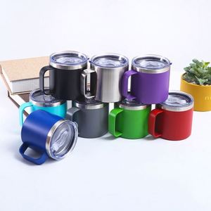 Taza de Café de Viaje con Tapa y Asa, Logotipo Personalizado, Grabado Láser, Impresión UV, Diseño Clásico para Camping, 12/14/16/24 oz - Product Image 3