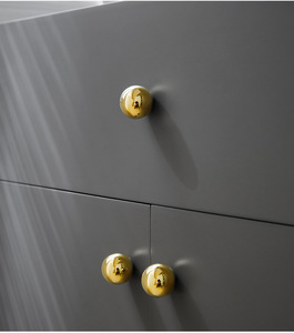 <span class=keywords><strong>Poignée</strong></span> de tiroir de meuble moderne de luxe en laiton, à trou unique, <span class=keywords><strong>chromée</strong></span> argentée, style français, pour porte de cuisine ou de placard, <span class=keywords><strong>poignée</strong></span> française - Product Image 3