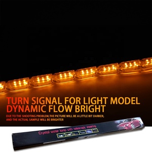 2pcs pha lê DRL Đèn <span class=keywords><strong>LED</strong></span> ban ngày chạy ánh sáng chảy lần lượt tín hiệu ánh sáng đèn pha màu trắng hổ phách đèn linh hoạt Xe <span class=keywords><strong>LED</strong></span> <span class=keywords><strong>Strip</strong></span> - Product Image 3