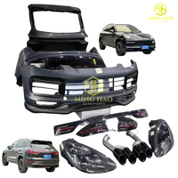 Para Porsche Cayenne 958 11-14 Modificado 15, Conjunto de Parachoques Trasero Original con Luz Trasera para Puerta Trasera