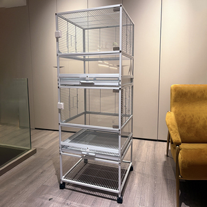 <span class=keywords><strong>Cage</strong></span> à oiseaux de qualité supérieure, simple, double et triple étage, robuste et durable, avec base pour perroquets et petits oiseaux - Product Image 1