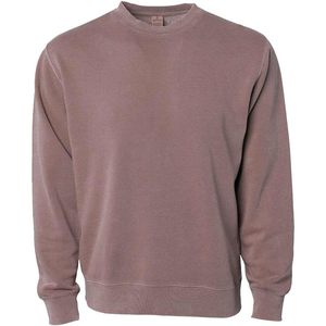 Sudadera de cuello redondo teñida con pigmento de peso medio para hombre PRM3500 Sudadera con capucha lavada con ácido sólido Tallas XXS a 2XL Colección 2025 - Product Image 1