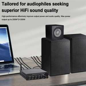 เครื่องขยายเสียงขนาดเล็ก 3 แชนแนล 50WX2 และ 100W HiFi สเตอริโอ คลาส D สำหรับใช้ในบ้าน ปรับเบสและเสียงแหลมได้ สำหรับระบบเสียง - Product Image 5