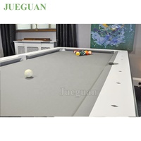Mesa de Billar Fusion Tables de 7' con Superficie de Pizarra de Acero Inoxidable, Troneras de Cuero, Colores Personalizables y Base de Pizarra de 3 Piezas