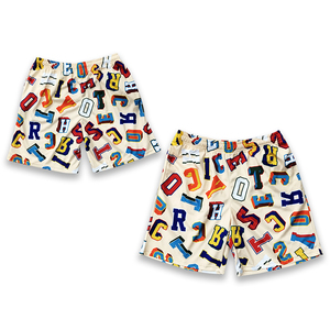 Pantalones cortos de baloncesto con logotipo de letras para adolescentes, Shorts de baloncesto con sublimación personalizada, venta al por mayor, baratos - Product Image 4