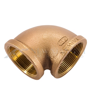 Anti-Corrosion 1/4"x1/4" 90 Degree Bronze <b>Double</b> Female BSPT Elbow Marine Yacht Pipe <b>Adapter</b> Taiwan Manufactured - Product Image 3