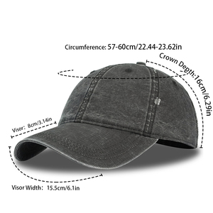 Nuovo Arrivo Cappellino da Baseball in Cotone Lavato Multicolore, Stile Vintage con Effetto Usurato, Cappello da Papà Personalizzato con Logo Ricamato 3D, Cappellino Sportivo SC002 - Product Image 6