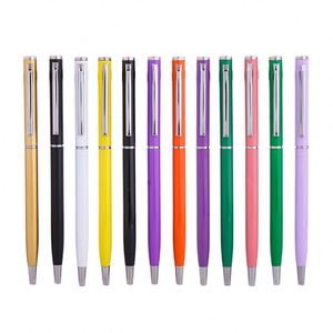 Bolígrafo Ecológico de Metal Negro con Logotipo Serigrafiado, Ideal para Regalos Publicitarios y Uso Comercial - Product Image 2