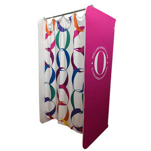 Personalizzato stampa fiera vendita al dettaglio negozio di abbigliamento negozio spogliatoio spogliatoio portatile - Product Image 2