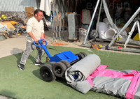 Meilleur prix, excellente qualité, machine à rouler gonflable pratique de 600 kg pour l'emballage et le transport pour les événements et la location