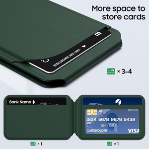 Cartera Magnética con Espejo Plegable y Espejo Integrado Compatible con la Serie <span class=keywords><strong>Apple</strong></span> iPhone (Imanes N52) - Product Image 4