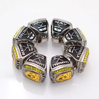 Bague de championnat de ligue de hockey sur glace personnalisée, bague de champion de tournoi de hockey sur glace pour jeunes, nom, numéro et logo personnalisés, articles sportifs