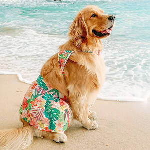 Pakaian renang anjing, gaya Hawaii, untuk pengambil emas, Teddy, anjing kecil, sedang, dan besar, pakaian pantai musim panas - Product Image 5