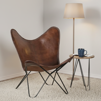 Fauteuil pouf moderne en cuir véritable IStapromo pour adolescents et enfants, idéal pour le salon, la chambre et le bureau