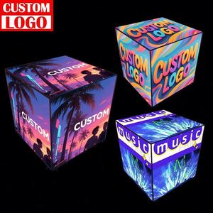 Boîte à lumière cube suspendue personnalisable en usine, cadre en aluminium, étanche, durable, montage facile, studio photo portable - Product Image 1