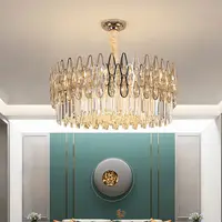 Современные хрустальные люстры K9, роскошное потолочное освещение для гостиной, роскошные светодиодные лампы для столовой, подвесные лампы для домашнего декора