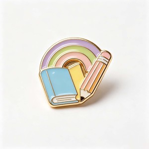 <b>Camera</b> Shape Metal Pin Gold Plated Hard Enamel Rectangle Art Collectible Lapel Pin - Product Image 3