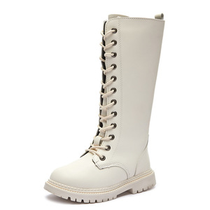 <span class=keywords><strong>Botas</strong></span> <span class=keywords><strong>de</strong></span> Invierno para <span class=keywords><strong>Niñas</strong></span>, Marca YH, Negras y <span class=keywords><strong>Blancas</strong></span>, Personalizadas, hasta la Rodilla, con Cordones, Cierre Lateral, Antideslizantes, Impermeables, <span class=keywords><strong>de</strong></span> Cuero, para OEM ODM - Product Image 4