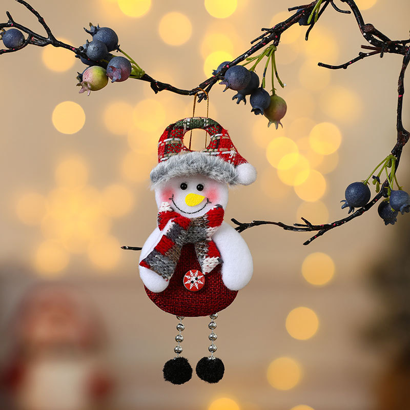 Snowman with bead feet [19*8cm] 10g