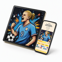 Panneau de perles LED intelligent 104x104 avec application, puzzle de pixels, panneau DIP, planche à perles longues avec éclairage de protection oculaire OEM ODM
