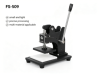 Machine de découpe à l'emporte-pièce manuelle compacte FS-509, petite, légère, pression 0,8t, plaque de serrage 125*90mm, garantie 1 an