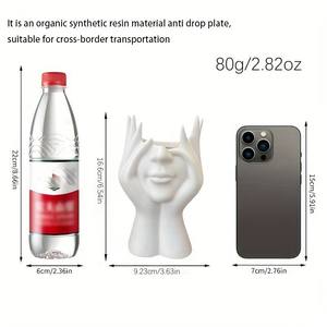 Ornamento vaso smaltato a forma di viso nordico creativo semplice ingresso <span class=keywords><strong>TV</strong></span> Cabinet casa oggetti decorativi soggiorno vaso di fiori - Product Image 4