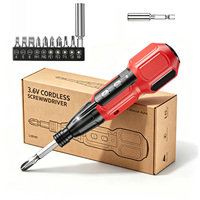 Tournevis sans fil rechargeable, mini tournevis électrique portable, tournevis électrique avec jeu d'embouts et rallonge