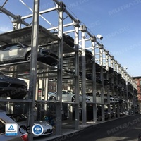 Système de stationnement vertical à triple empilage pour voitures, élévateur de stationnement à 4 poteaux