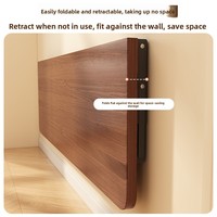 Bureau mural pliable et table d'étude pliante pour balcon, design flottant d'angle