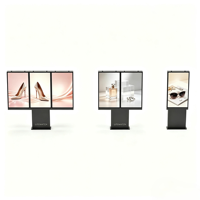 Kiosque numérique LCD extérieur ultra-plat de 65 pouces, IP66, écran de sol, écran de jonction, système d'exploitation Android Windows pour la vente au détail