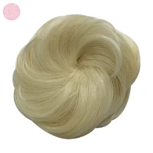 613 Elastic Rubber Band Chignon Bun Kurzes Haarteil Haarknoten verlängerung French Curl Flechthaar