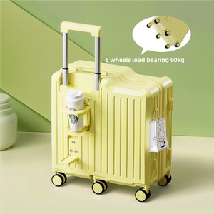 Ride-on Baby Children's Universal ABS Spinner Wheel <strong>Suitcase</strong> <strong>Small</strong> Lightweight Sitting Trolley Case Password Luggage - Product Image 3