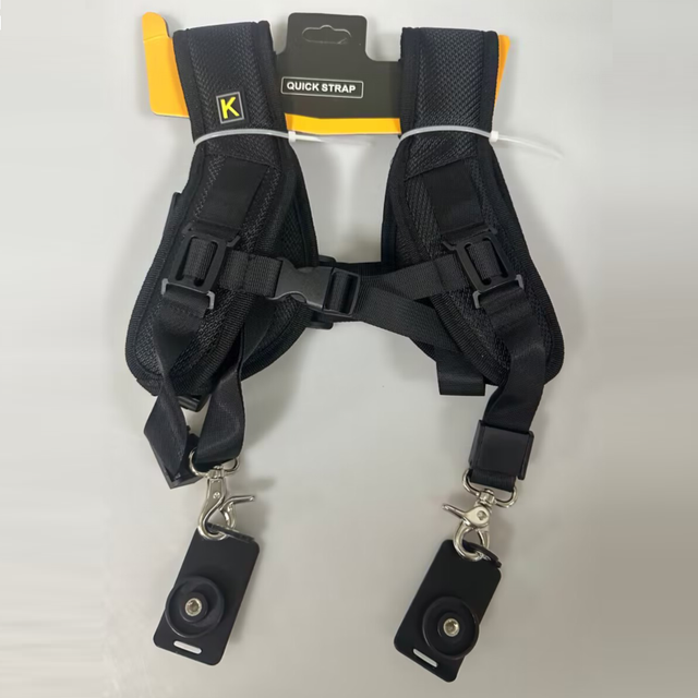 Top New Double Camera Shoulder Strap Belt for 2 Cameras Accessories Nylon Black Sling Belt Strap Woven Straps for Dslr