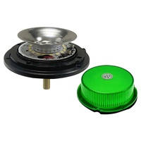 Feux de signalisation clignotants LED ambrés étanches DC 12-24V 4W pour camions, engins de construction, machines agricoles R10 R65 E9 Garantie de 2 ans