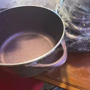 Bộ nồi chảo chống dính đá granite đúc nhôm 17 món giá rẻ, dung tích lớn, kèm nắp kính - Product Image 5